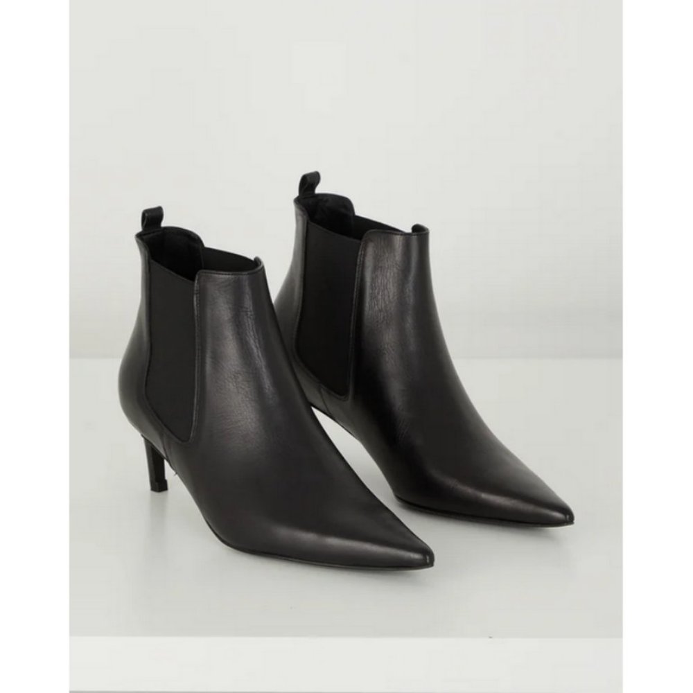 💕ANINE BING💕 Stevie Boots ~ Black Leather 37 New Without Box - Picture 8 of 16